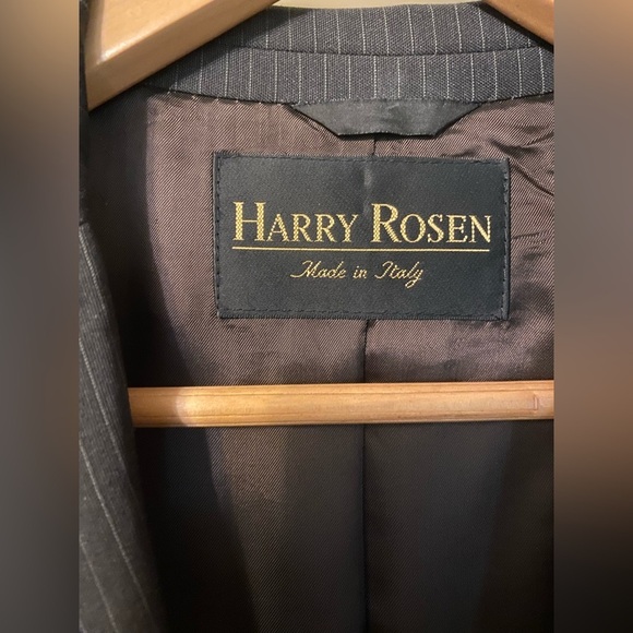 Harry Rosen Black Formal Suit Timeless Design made in Italy 🇮🇹 Vintage - Picture 3 of 10